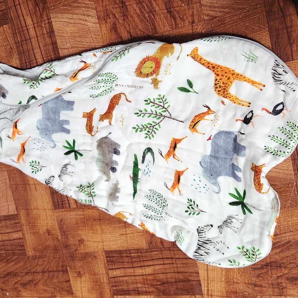 Loulou Lollipop Baby Sleep Sack with Animal Print